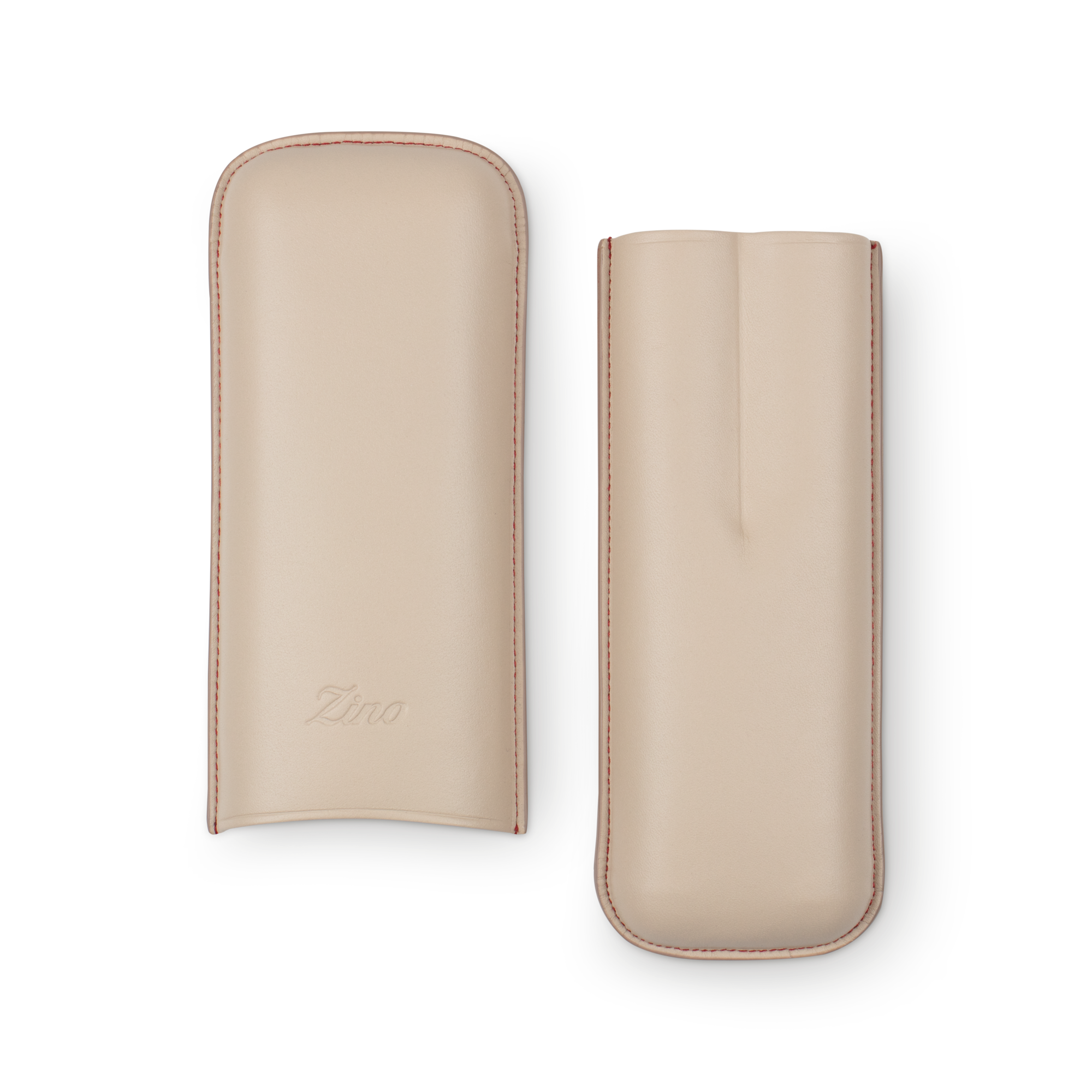 Zino Zigarrenetui XL-2 Leder beige rot