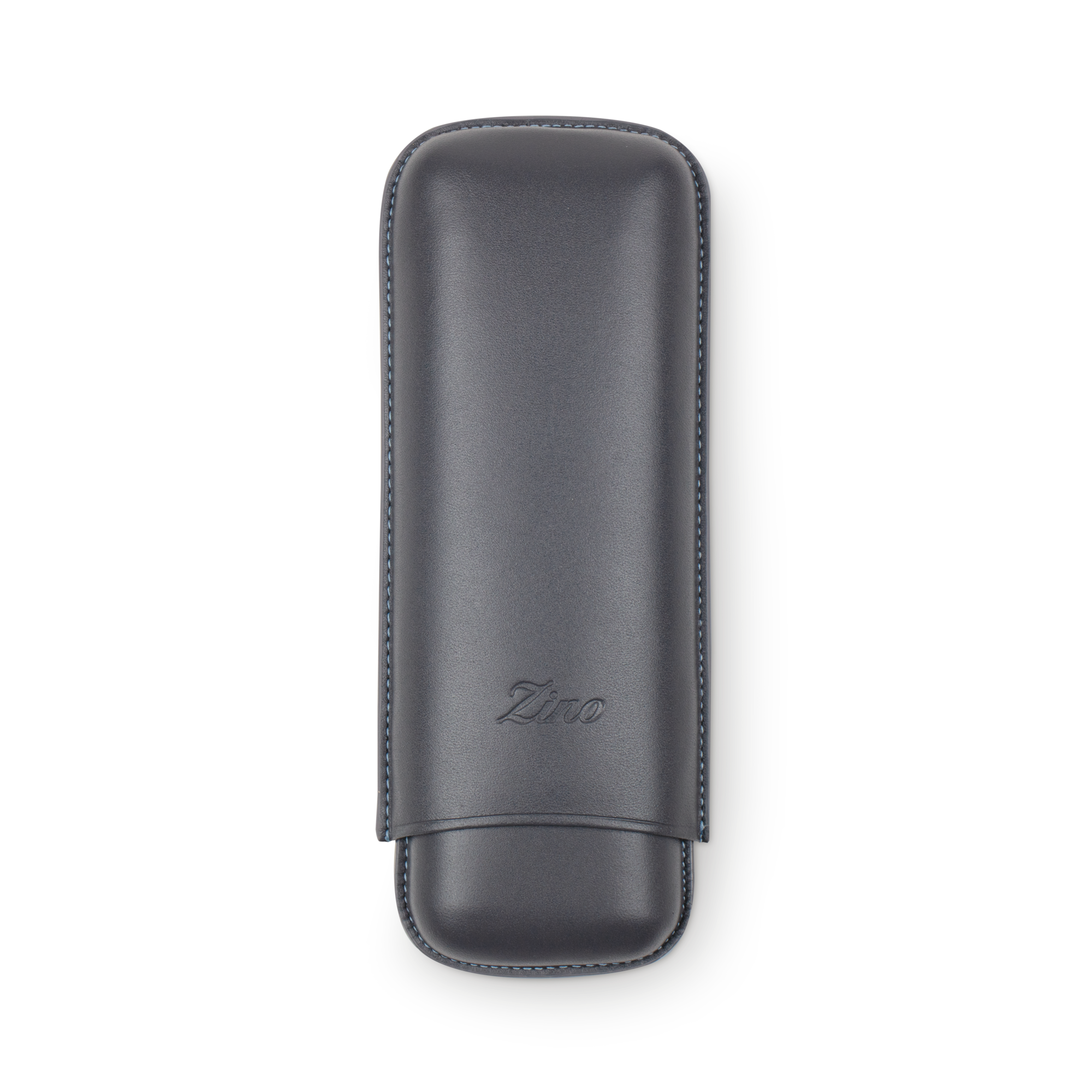 Zino Zigarrenetui XL-2 Leder grau cyan