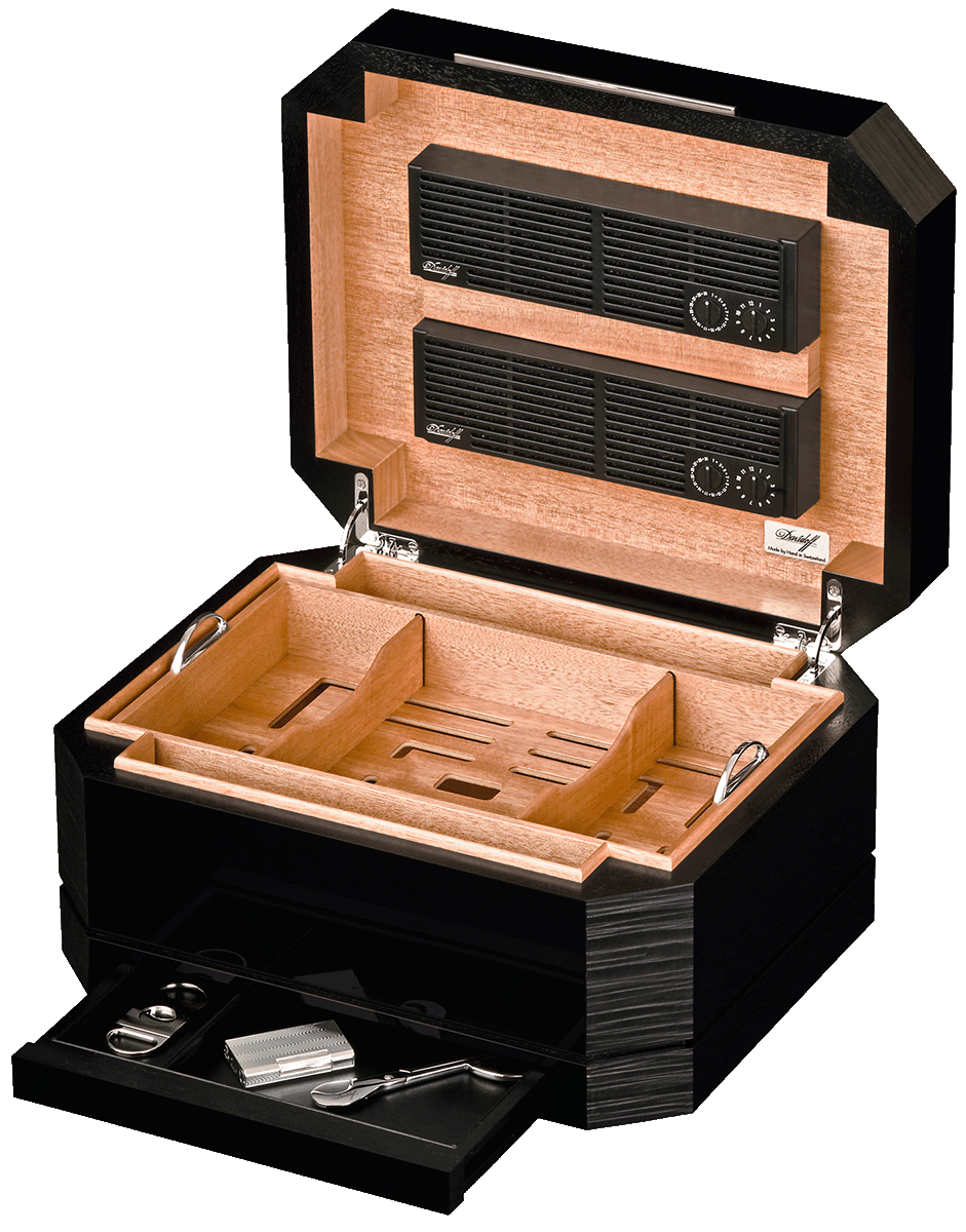 Davidoff Humidor Octagon Luxe schwarz