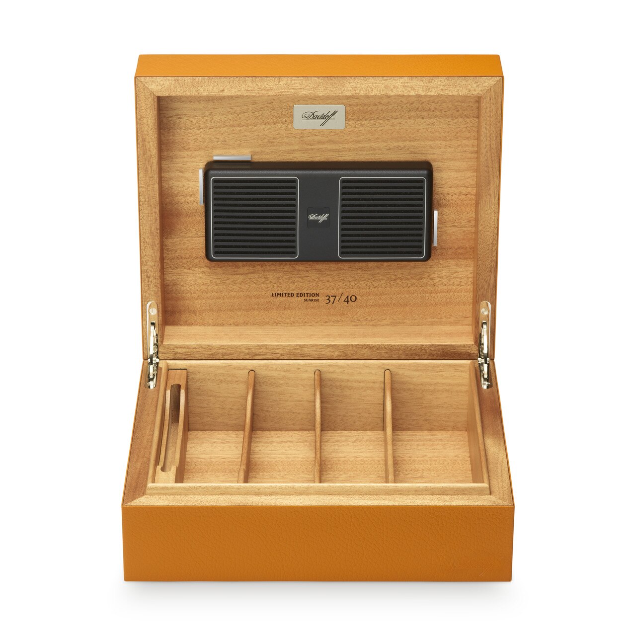 Davidoff Humidor Primos Leder safran