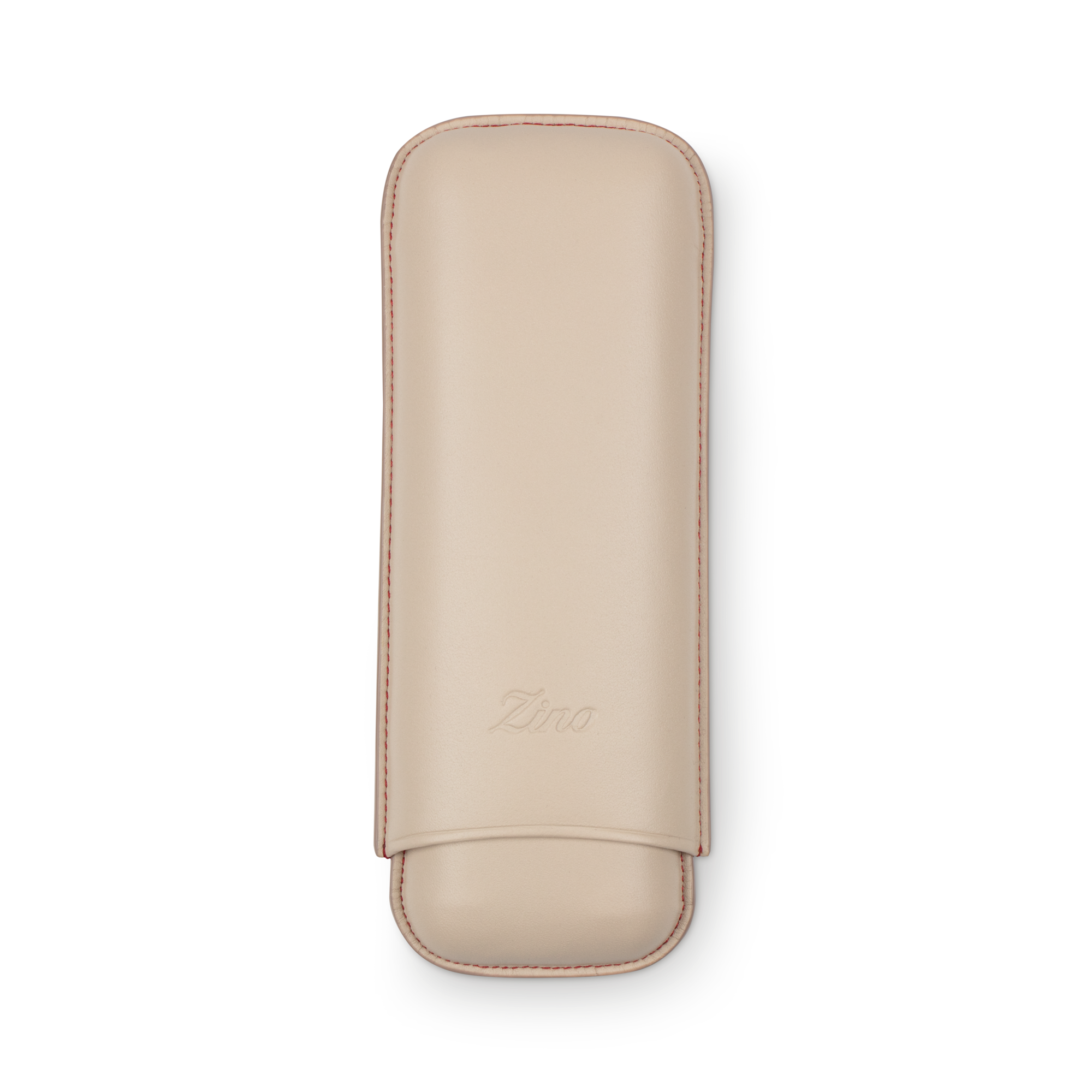 Zino Zigarrenetui XL-2 Leder beige rot