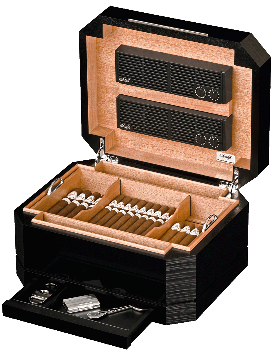 Davidoff Humidor Octagon Luxe schwarz